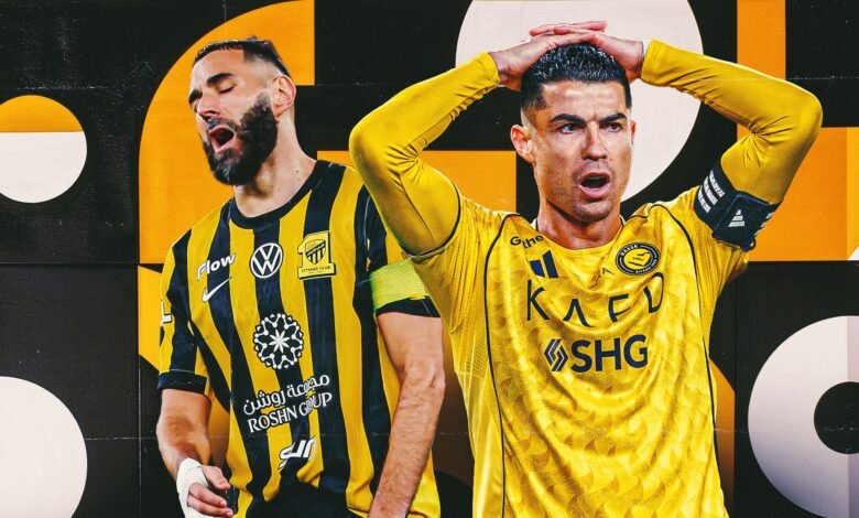 بنزيمة يثير رونالدو بنكتة عن اللقب السعودي