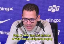 ليام روزينيور يقيم أول شهر كمدرب لتشيلسي ويتطلع إلى كول بالمر